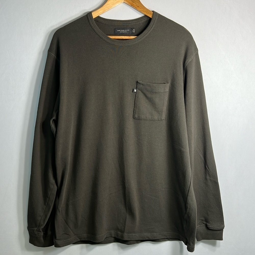 Junk Food Clothing Men's Porter Long Sleeve Pocket Tee size L - Picture 2 of 7